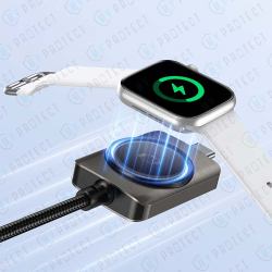 Câble USB-C / USB-C 100W - 2en1 avec chargeur sans fil pour Apple Watch / Galaxy Watch Foneng X130