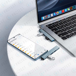 Hub USB (USB-C versUSB-A 2,0 x3 et USB-A 3,0) - Borofone FH1A