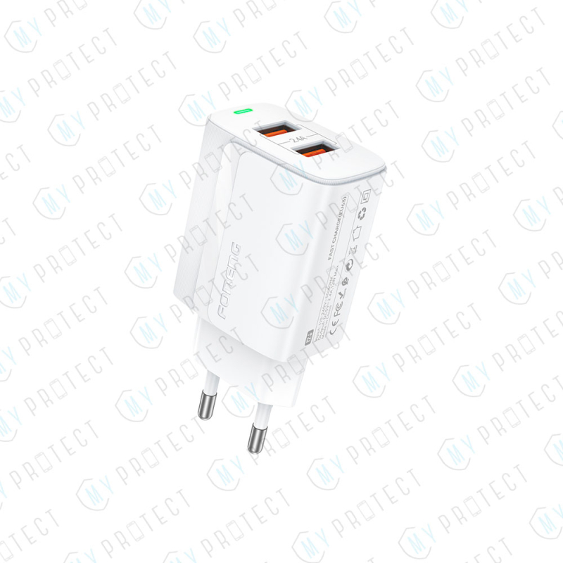 Chargeur USB-A x2 12W Foneng EU63