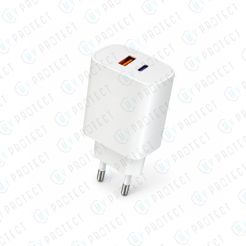Chargeur (USB-A + USB-C) 20W